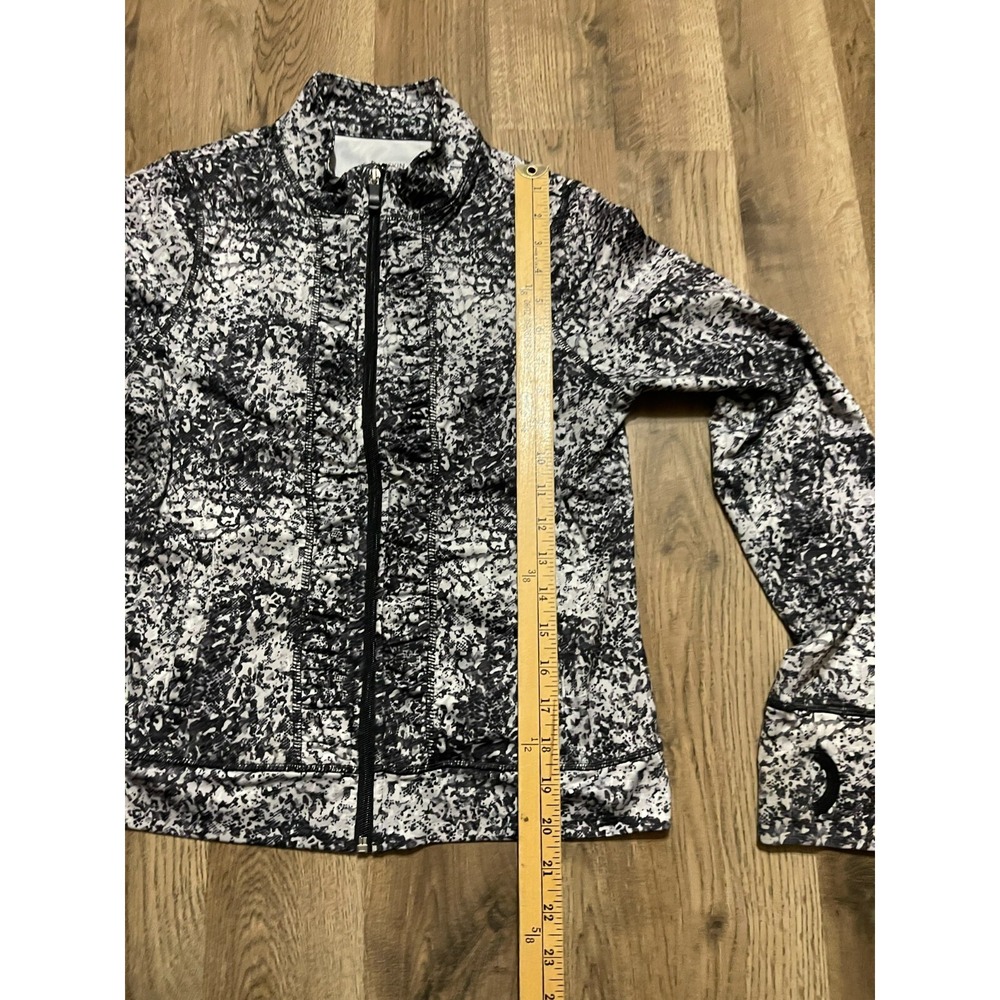 Danskin Now Jacket, Girl's Size XL, Black White, Full Zip, Long Sleeve - Picture 6 of 8